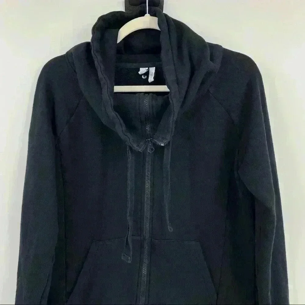 Z by Zella Full Effect Women's Black‎ Zip Activewear Casual Sweater Size L